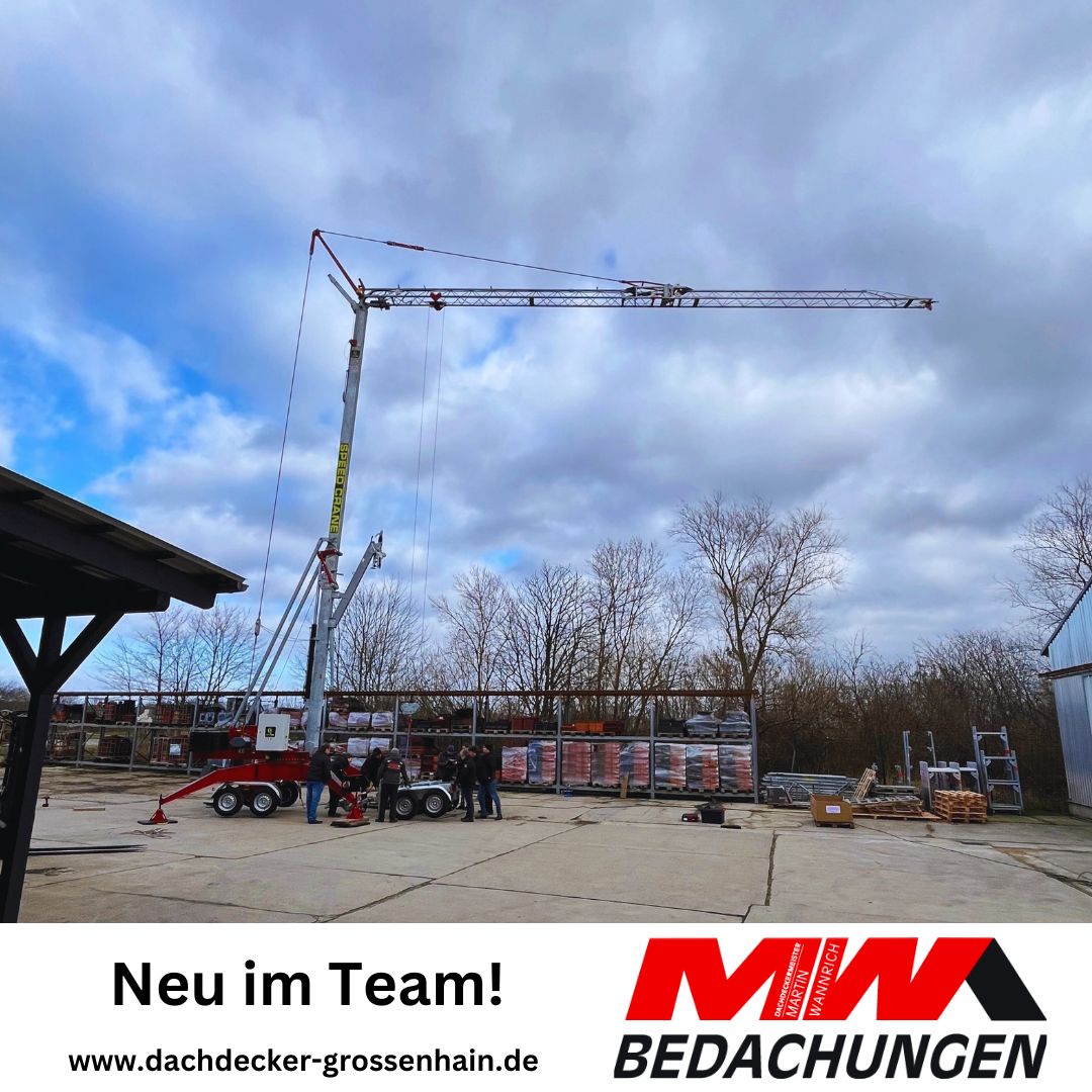 Speed Crane auf dem Baustoffplatz